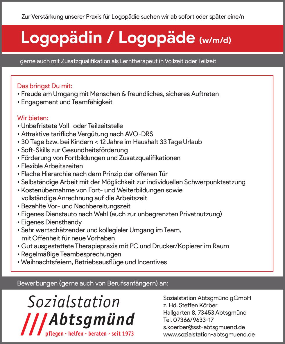 Anzeige LogoErgo Anzeige LogoErgo